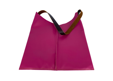 Holiday Vibes Pink Leather Bag - Handmade Bag | GoAlong Travels