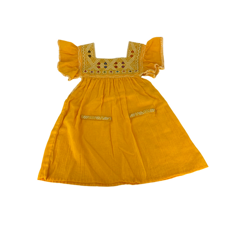 Little Angel Embroidered Dress - Handmade Dress | GoAlong Travels